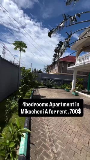Apartment ya vyumba vinne inapangishwa Mikocheni, Dar Es Salaam Apartment ya vyumba vinne inapangishwa Mikocheni, Dar Es Salaam