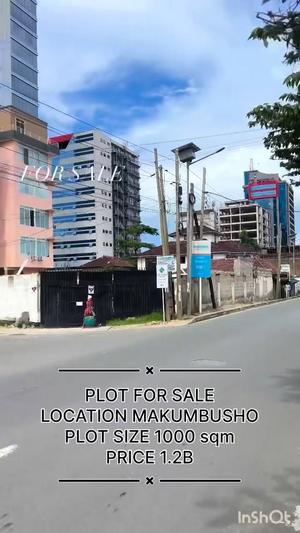 Kiwanja kinauzwa Makumbusho, Dar Es Salaam sqm 1000