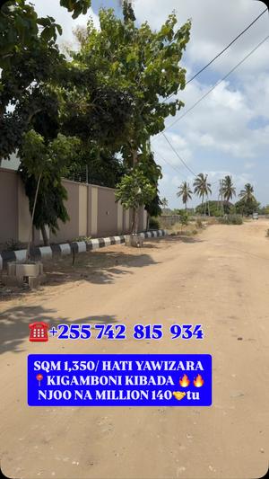 Residential Plot for Sale in Kigamboni Kibada, Dar Es Salaam (1350 sqm) Residential Plot for Sale in Kigamboni Kibada, Dar Es Salaam (1350 sqm)