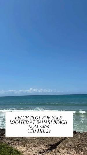 Beach Plot for Sale in Bahar Beach, Dar Es Salaam (6400 sqm)