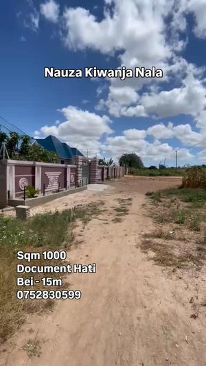 Kiwanja kinauzwa Nala Mizani, Dodoma sqm 1000