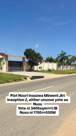 Residential/Commercial Plot for Sale in Mbweni Jkt, Dar Es Salaam (1700 sqm)