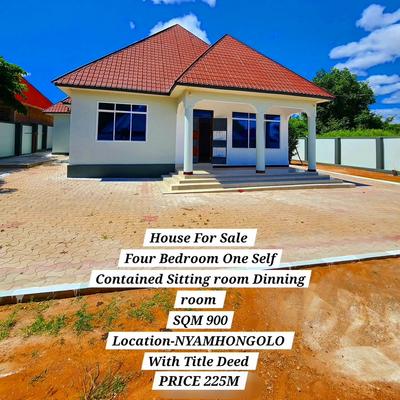 4 Bedrooms House for Sale in Nyamhongolo, Mwanza (1000 sqm)