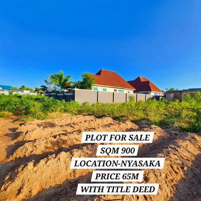 Kiwanja kinauzwa Nyasaka, Mwanza (900 sqm)