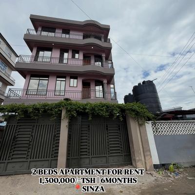 Nyumba/Apartment ya vyumba viwili inapangishwa Sinza, Dar Es Salaam