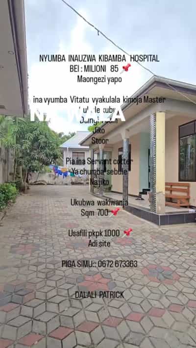 Nyumba ya vyumba vitatu inauzwa Kibamba Hospital, Dar Es Salaam (700 sqm) Nyumba ya vyumba vitatu inauzwa Kibamba Hospital, Dar Es Salaam (700 sqm)