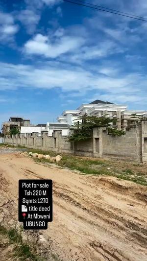 Residential Plot for Sale in Mbweni Ubungo, Dar Es Salaam (1270 sqm) Residential Plot for Sale in Mbweni Ubungo, Dar Es Salaam (1270 sqm)