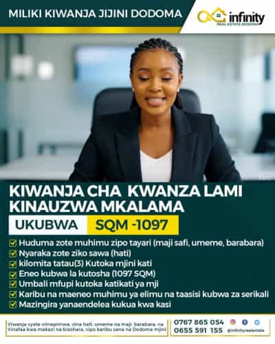 Kiwanja kinauzwa Mkalama, Morogoro (1097 sqm) Kiwanja kinauzwa Mkalama, Morogoro (1097 sqm)