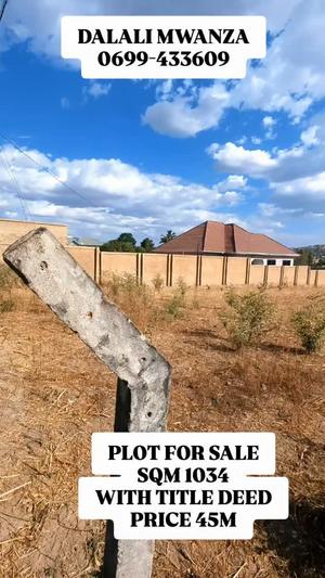 Residential Plot for Sale in Kiseke, Mwanza (1034 sqm) Residential Plot for Sale in Kiseke, Mwanza (1034 sqm)