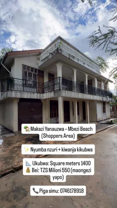 Nyumba inauzwa Mbezi Beach, Dar Es Salaam (1400 sqm)