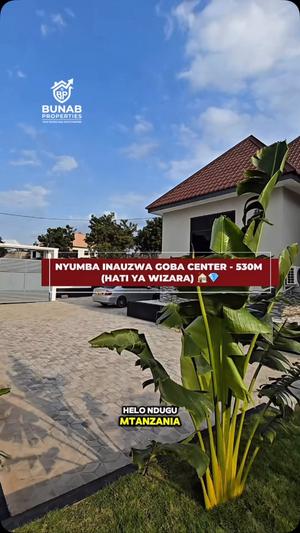 Nyumba ya vyumba vinne inauzwa Goba Center, Dar Es Salaam (800 sqm) Nyumba ya vyumba vinne inauzwa Goba Center, Dar Es Salaam (800 sqm)