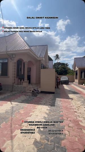 Nyumba ya vyumba viwili inapangishwa Kigamboni, Darajani, Dar Es Salaam
