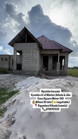 Nyumba ya vyumba vitatu inauzwa Kibada, Kigamboni, Dar Es Salaam (340 sqm)