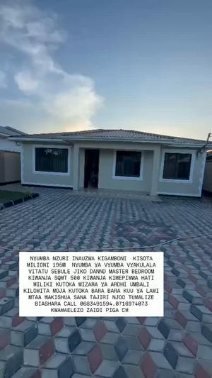 Nyumba ya vyumba vitatu inauzwa Kigamboni Kisota, Dar Es Salaam (500 sqm)