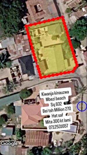 Nyumba inauzwa Mbezi Beach Tang Bovu, Dar Es Salaam (832 sqm) Nyumba inauzwa Mbezi Beach Tang Bovu, Dar Es Salaam (832 sqm)