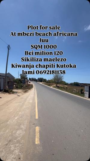 Residential Plot for Sale in Mbezi Beach Africana, Dar Es Salaam (1000 sqm) Residential Plot for Sale in Mbezi Beach Africana, Dar Es Salaam (1000 sqm)