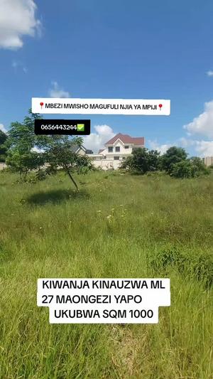 Residential Plot for Sale in Mbezi Mwisho, Dar Es Salaam (1000 sqm)