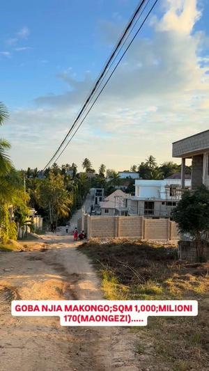 Kiwanja kinauzwa Goba Njia Makongo, Dar Es Salaam (1000 sqm)