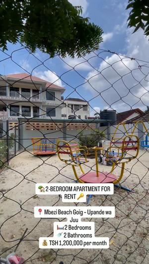2 Bedrooms Apartment for Rent in Mbezi Beach Goig, Dar Es Salaam