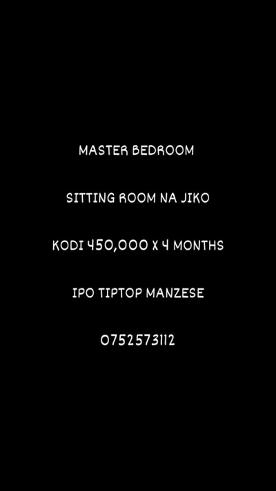 Nyumba inapangishwa Manzese, Dar Es Salaam