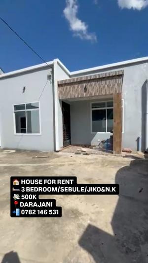 Nyumba ya vyumba vitatu inapangishwa Kigamboni Darajani, Dar Es Salaam