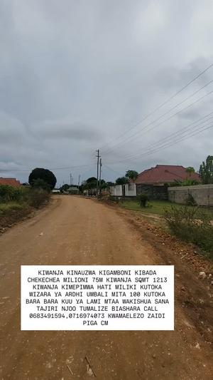 Residential Plot for Sale in Kigamboni Kibada, Dar Es Salaam (1213 sqm) Residential Plot for Sale in Kigamboni Kibada, Dar Es Salaam (1213 sqm)