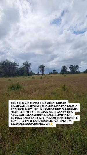 Residential/Commercial Plot for Sale in Kigamboni Kibada Kisarawe, Dar Es Salaam (14 acre) Residential/Commercial Plot for Sale in Kigamboni Kibada Kisarawe, Dar Es Salaam (14 acre)