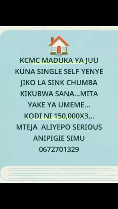 Nyumba ya chumba kimoja inapangishwa Moshi Mjini, Kilimanjaro