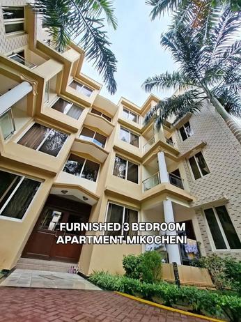 Apartment (Furnished) ya vyumba vitatu inapangishwa Mikocheni, Dar Es Salaam