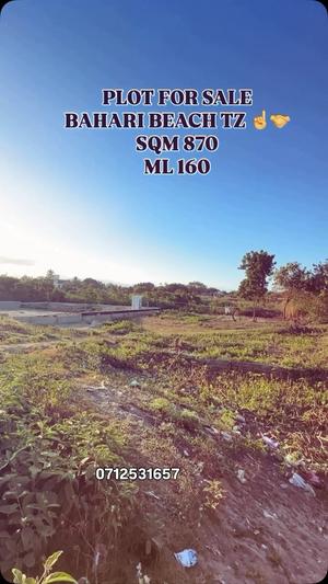 Plot for sale in Bahari Beach, Dar Es Salaam sqm 870 Plot for sale in Bahari Beach, Dar Es Salaam sqm 870