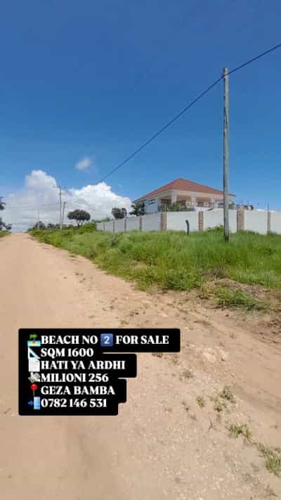 Kiwanja kinauzwa Kigamboni Geza Bamba, Dar Es Salaam (1600 sqm)