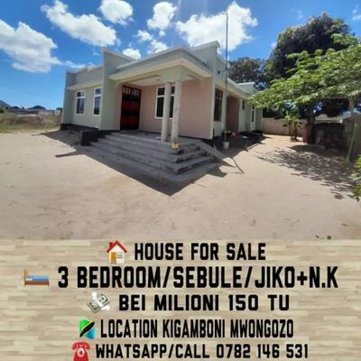 3 Bedrooms House for Sale in Mwonogoo - Kigamboni, Dar Es Salaam (500 sqm) 3 Bedrooms House for Sale in Mwonogoo - Kigamboni, Dar Es Salaam (500 sqm)