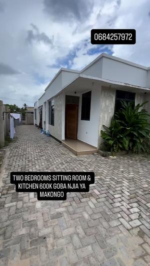 Nyumba ya vyumba viwili inapangishwa Goba, Dar Es Salaam