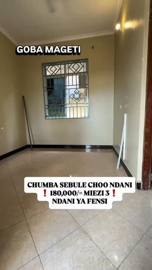 Nyumba ya chumba kimoja inapangishwa Goba, Dar Es Salaam