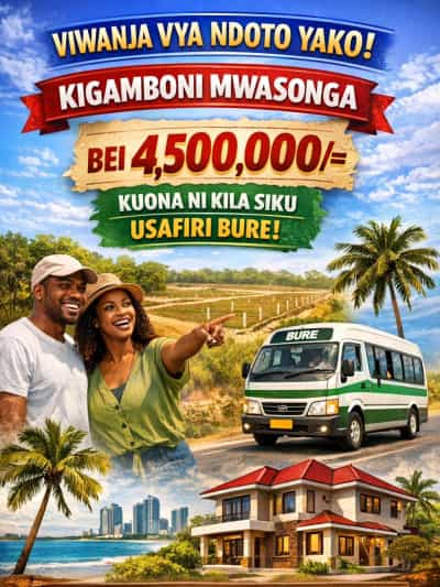 Viwanja vinauzwa Kigamboni β Mwasonga, Dar Es Salaam Viwanja vinauzwa Kigamboni β Mwasonga, Dar Es Salaam