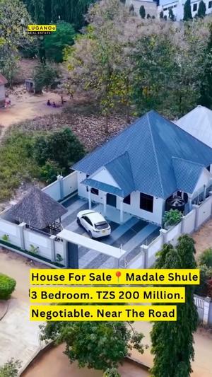 Nyumba ya vyumba vitatu inauzwa Madale Shule, Dar Es Salaam (400 sqm)