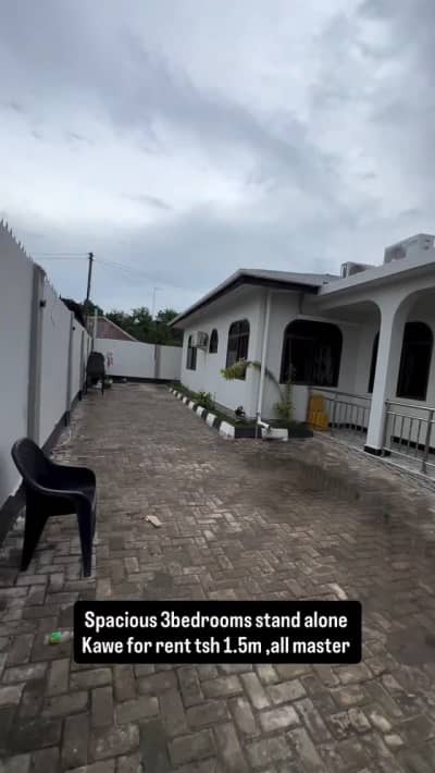 Nyumba ya vyumba vitatu inapangishwa Kawe, Dar Es Salaam