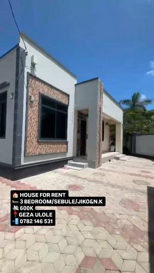 3 Bedrooms House for Rent in Kigamboni Geza Ulole, Dar Es Salaam