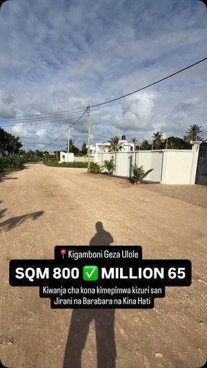 Plot for sale in Kigamboni, Dar Es Salaam sqm 800 Plot for sale in Kigamboni, Dar Es Salaam sqm 800