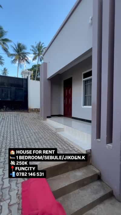 Nyumba ya chumba kimoja inapangishwa Kigamboni FunCity, Dar Es Salaam