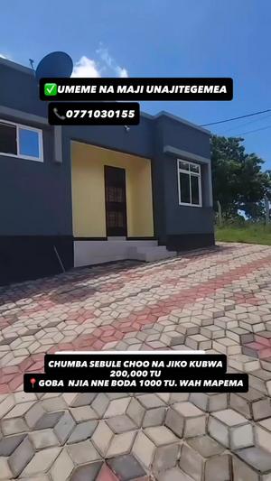 Nyumba ya chumba kimoja inapangishwa Goba Njia Nne, Dar Es Salaam Nyumba ya chumba kimoja inapangishwa Goba Njia Nne, Dar Es Salaam