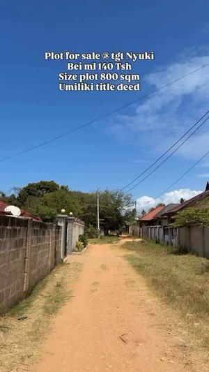 Kiwanja kinauzwa Tegeta Nyuki, Dar Es Salaam (800 sqm) Kiwanja kinauzwa Tegeta Nyuki, Dar Es Salaam (800 sqm)