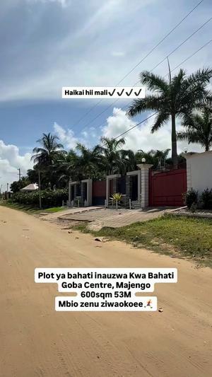 Residential Plot for Sale in Goba Center Majengo, Dar Es Salaam (600 sqm) Residential Plot for Sale in Goba Center Majengo, Dar Es Salaam (600 sqm)