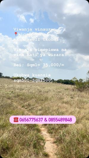 Residential Plot for Sale in Kigamboni Kisarawe II Ukooni, Dar Es Salaam