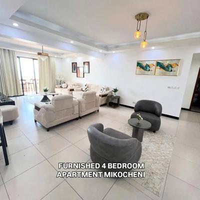 Apartment (Furnished) ya vyumba vinne inapangishwa Mikocheni, Dar Es Salaam