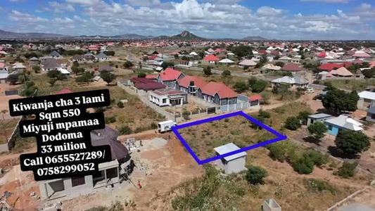 Kiwanja kinauzwa Miyuji, Dodoma (550 sqm)