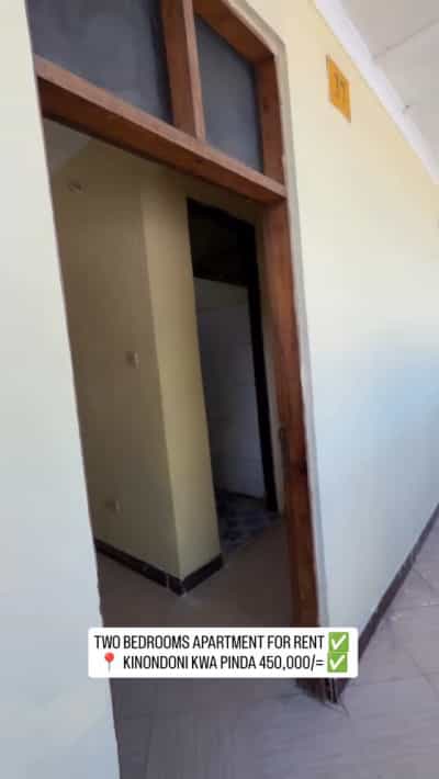 Nyumba ya vyumba viwili inapangishwa KINONDONI KWA PINDA, Dar Es Salaam