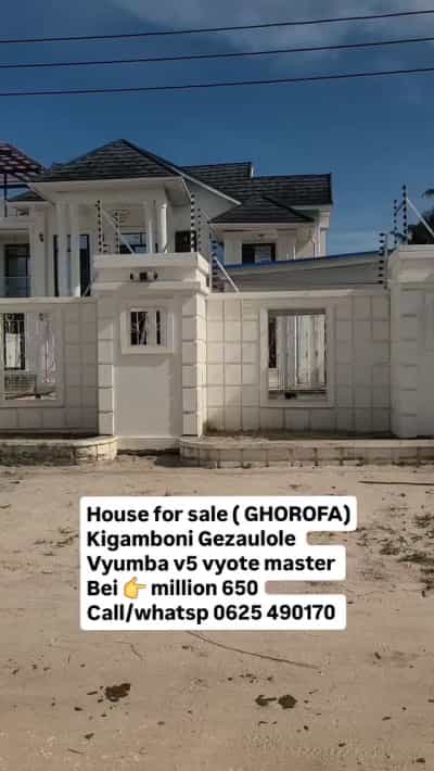 Nyumba ya vyumba vitano inauzwa Gezaulole, Dar Es Salaam (800 sqm)