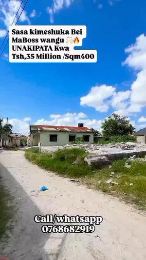 Kiwanja kinauzwa Tabata Kinyerezi Kibaga Zabika, Dar Es Salaam sqm 400