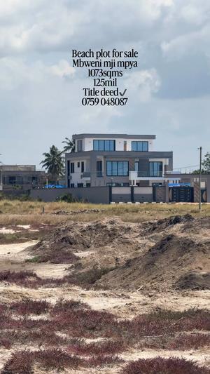 Beach Plot for Sale in Mbweni Mji Mpya, Dar Es Salaam (1073 sqm) Beach Plot for Sale in Mbweni Mji Mpya, Dar Es Salaam (1073 sqm)
